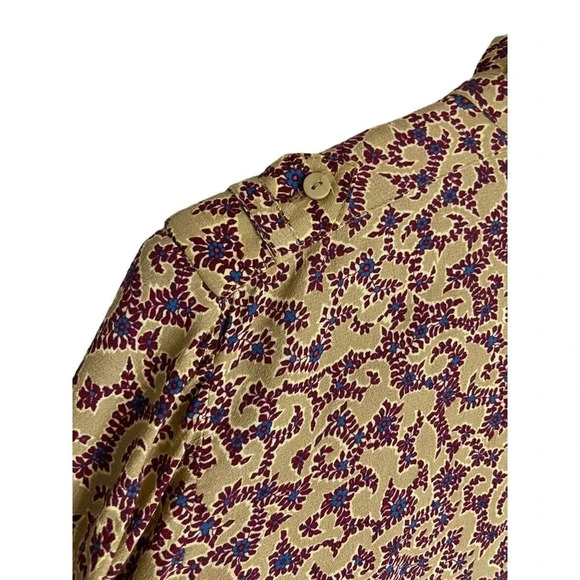 ba&sh Catty Quarter Sleeve Drapey Blouse-sz XS - Picture 9 of 13